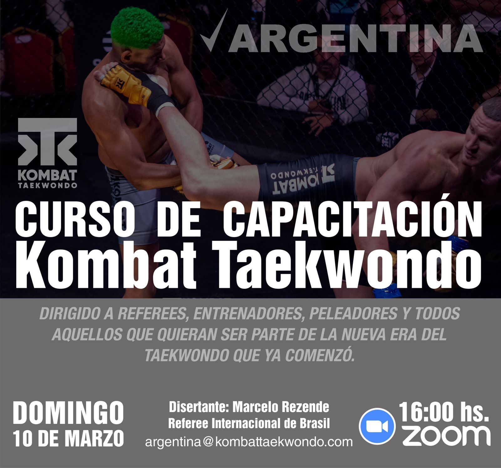 Curso de Capacitación Kombat Taekwondo