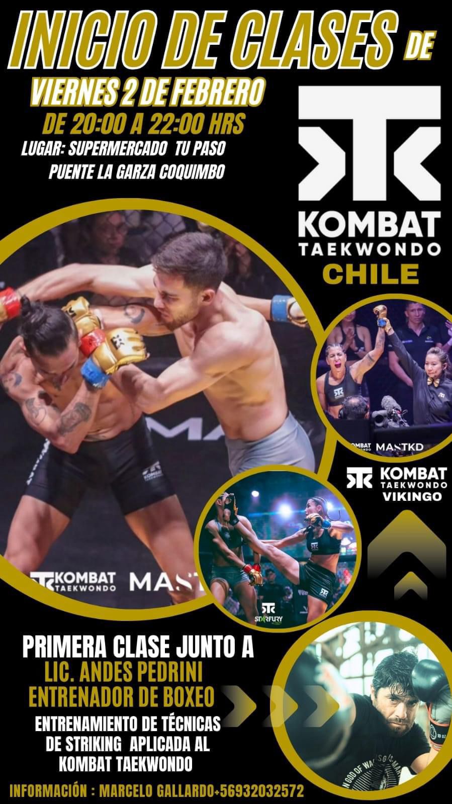 Inicio de clases de Kombat Taekwondo Chile