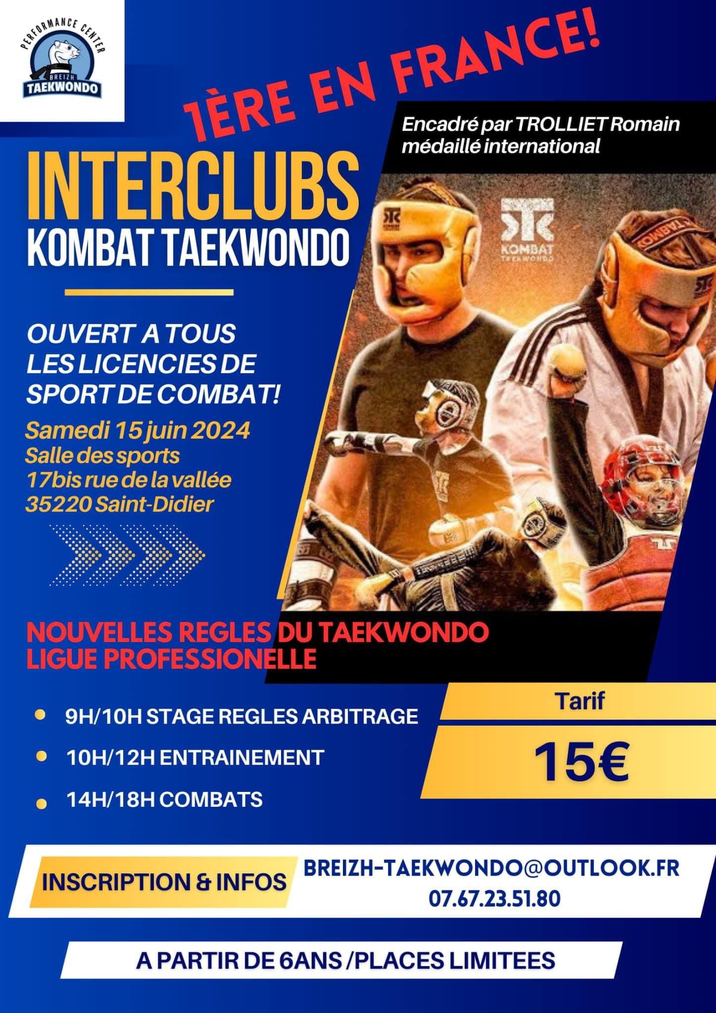 Interclubs Kombat Taekwondo