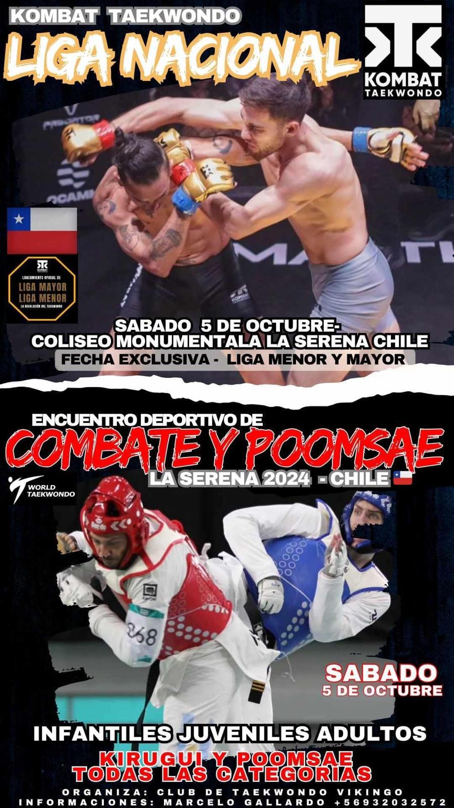 Kombat Taekwondo Liga Nacional Chile