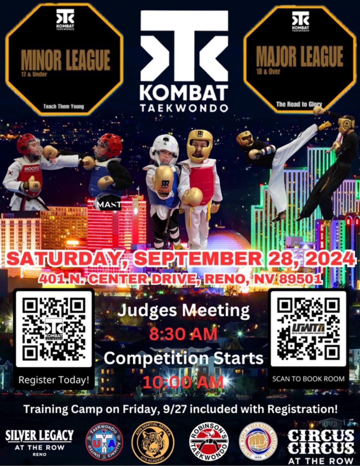 Kombat TKD Major and Minor Tournament