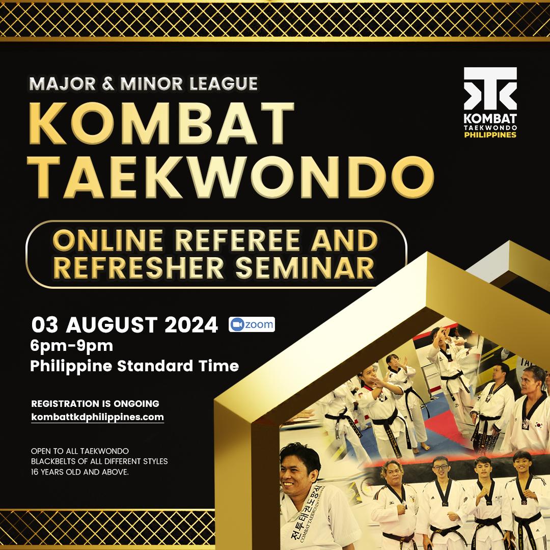 Major & Minor League Kombat Taekwondo Online Referee and Refresher Seminar