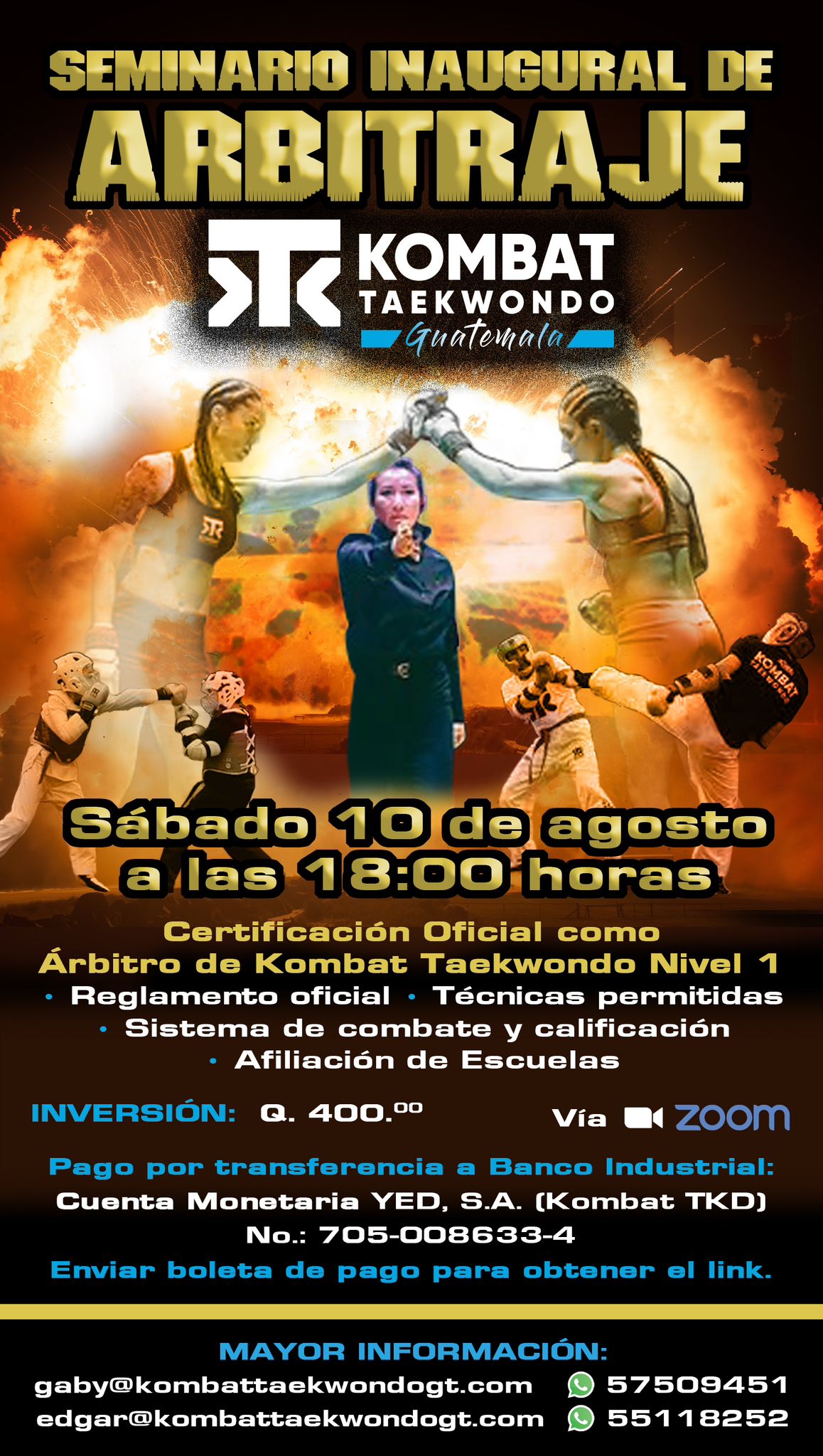Seminario Inaugural de Arbitraje - Kombat Taekwondo Guatemala