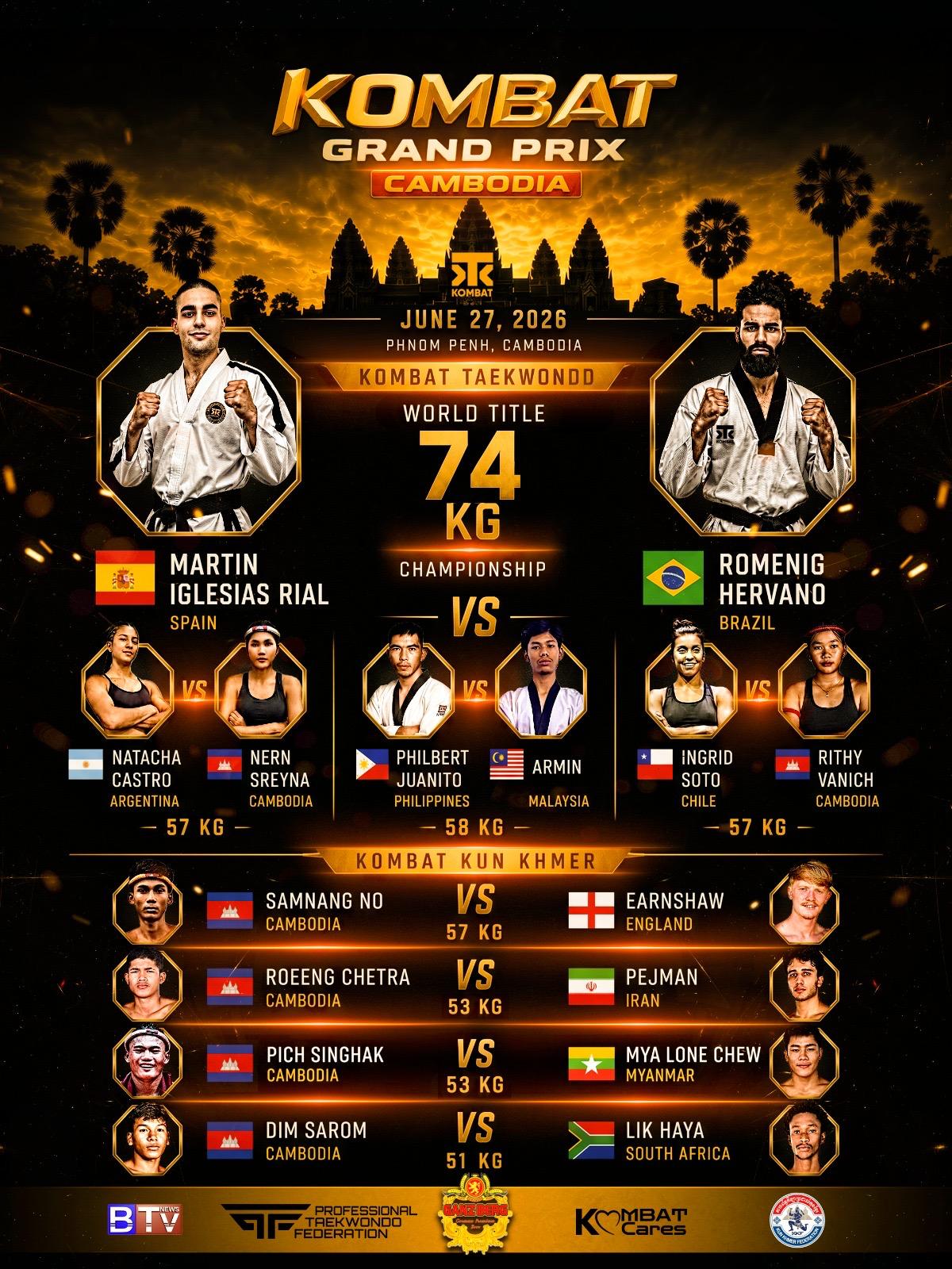 Official Kombat Grand Prix Cambodia Poster