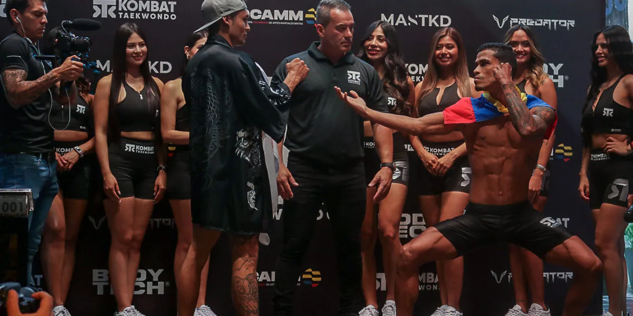 Cara a cara: así fue el primer encontronazo de los peleadores de Kombat Taekwondo