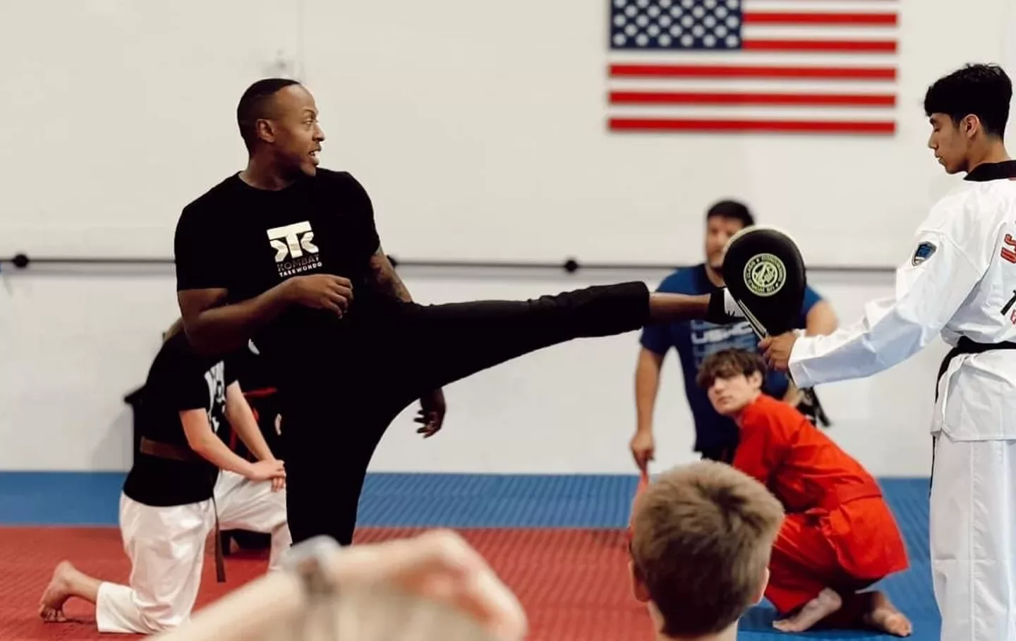 Terrence Jennings Leads Kombat Taekwondo Development Camp in Portland