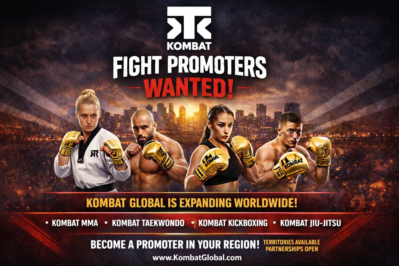 Kombat Global Expansion: President Rick Shin Announces Call for Experienced Promoters