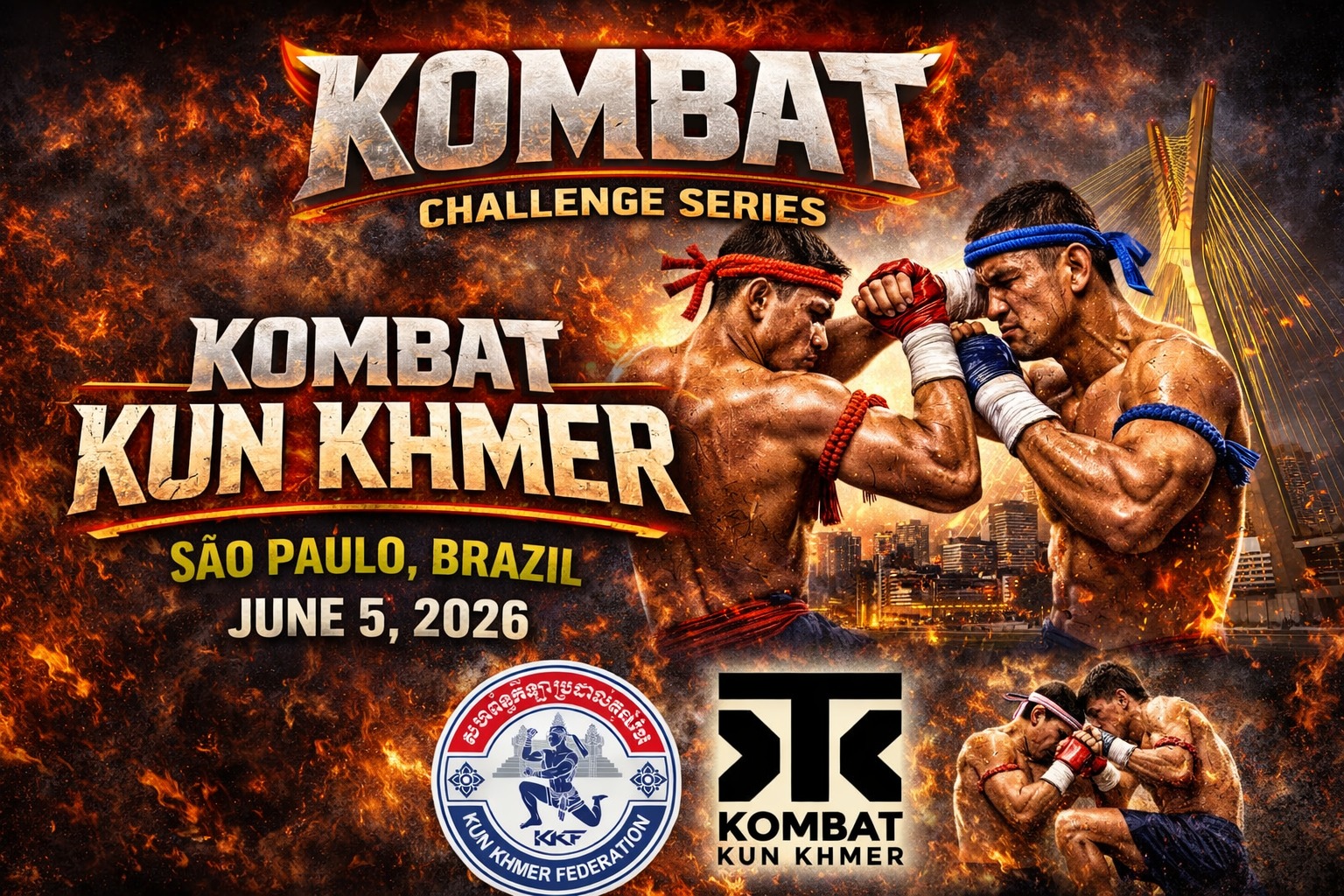 KOMBAT Global Launches Kun Khmer Worldwide, Reaching 124 Countries with Historic Brazil Debut