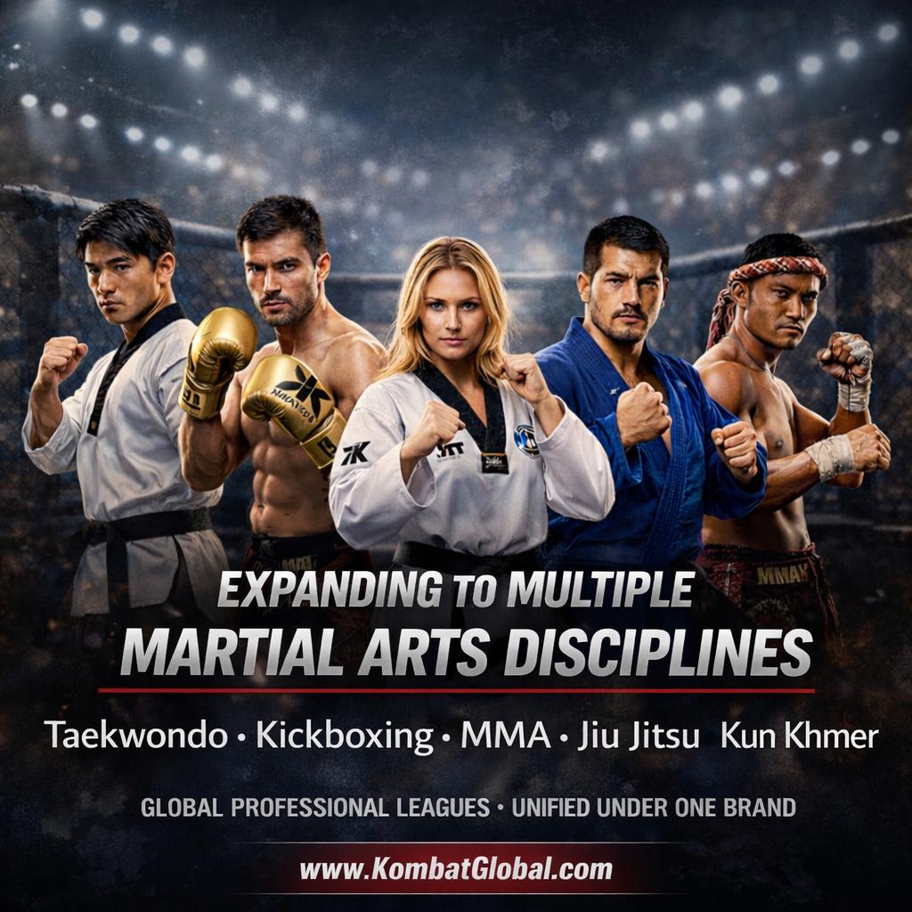 Kombat Expands Global Platform Across Multiple Martial Arts Disciplines